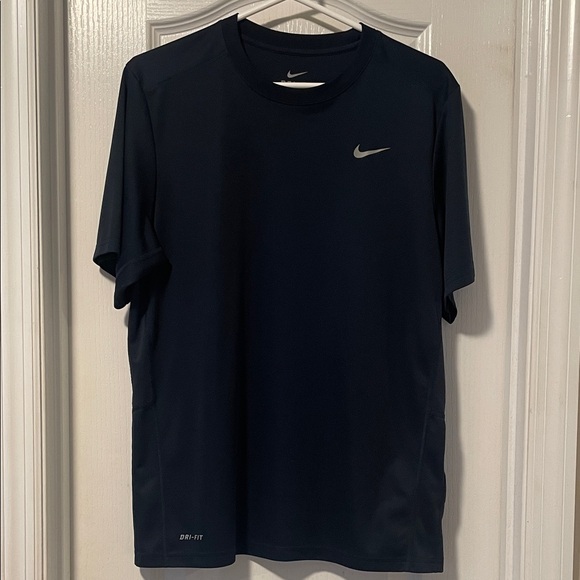 Nike Men's Dark Blue Dri-FIT Tee - Picture 1 of 9